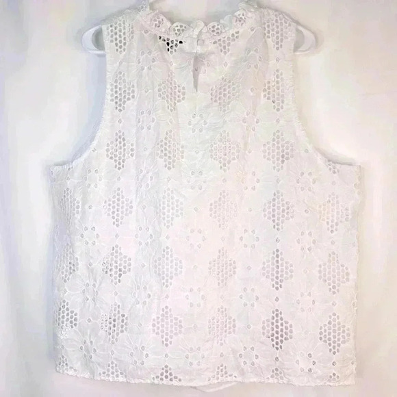 NWT J.Crew Tall Scalloped Crop Top In Eyelet
White Eyelet Cropped Top Size 2X - Picture 3 of 12
